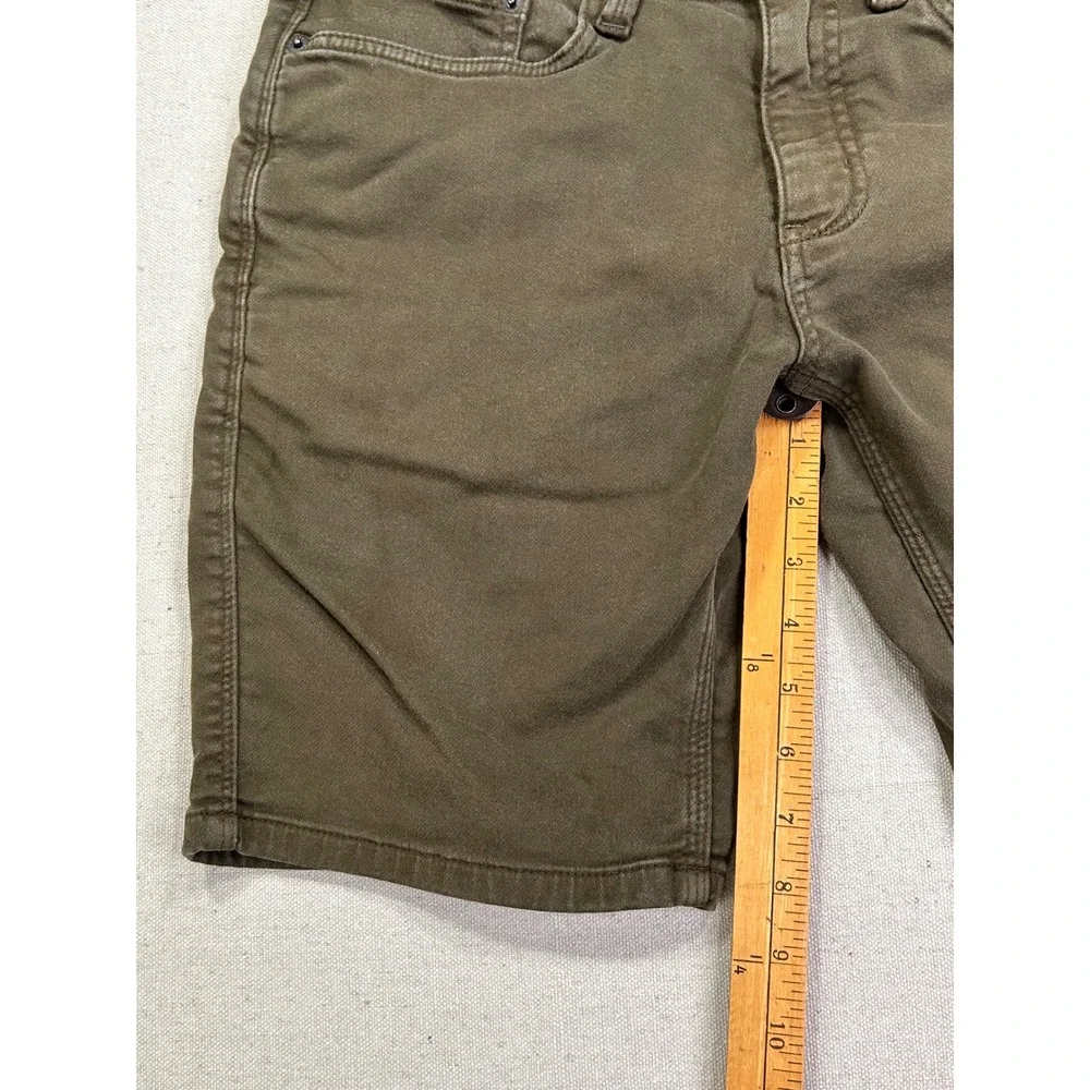 DU/ER Men's 32 N2X Slim Fit Performance Shorts Olive Green Stretch